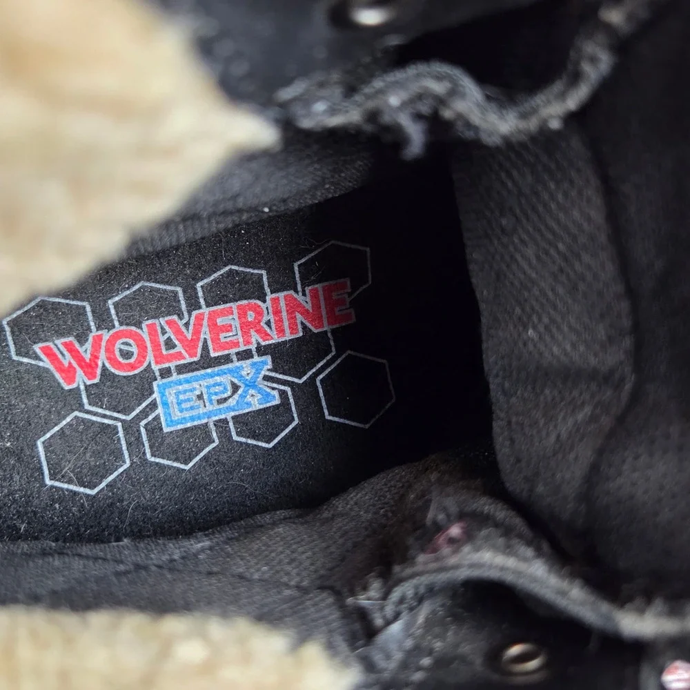 Wolverine Womens Black Suede Hiking Boots Frost Insulated Waterproof 7.5M Gorp